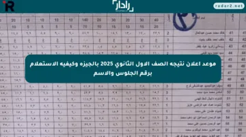 موعد إعلان نتيجة الصف الأول الثانوي 2025 بالجيزة وكيفية الاستعلام برقم الجلوس والاسم